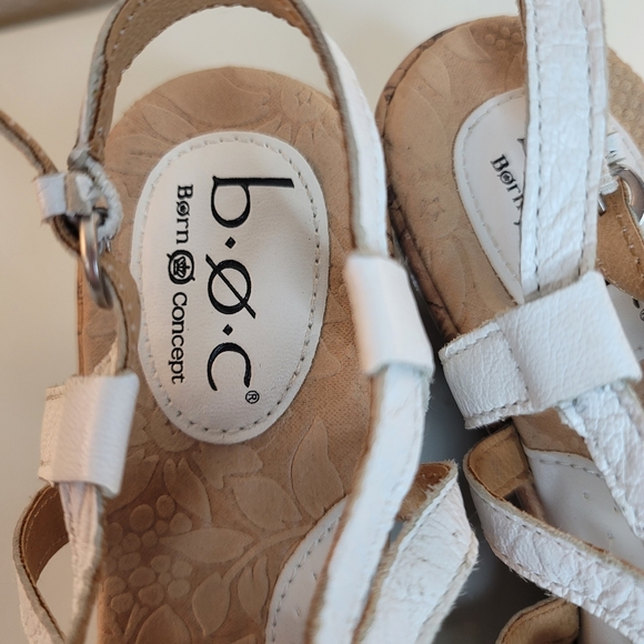 BOC Born Concept Women's Cork Sole Wedge Sandals Size 8 - Picture 3 of 5